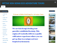 Tablet Screenshot of kohkongecoadventure.com